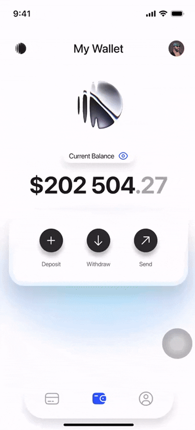 Animated screen